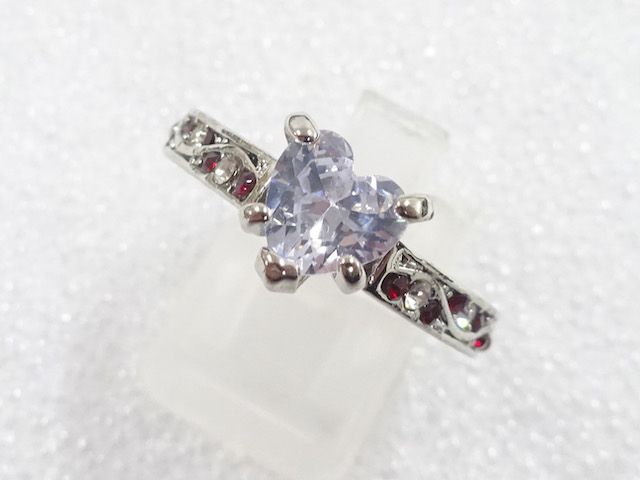 JAPANESE KIMONO / ANTIQUE CRYSTAL RING (SIZE 15)